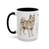 15oz Finnish Spitz Mug, Black, left side view