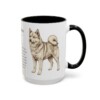 15oz Finnish Spitz Mug, Black, right side view