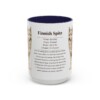 15oz Finnish Spitz Mug, Navy, front view