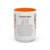 15oz Finnish Spitz Mug, Orange, front view