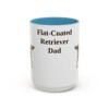 15oz-flat-coated-retriever-mug-dad-light-blue 15oz Flat-Coated Retriever Dog Dad Mug, Light Blue, front view