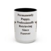 15oz-flat-coated-retriever-mug-humor-black-front 15oz Funny Flat-Coated Retriever Mug, Black, front view