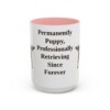 15oz-flat-coated-retriever-mug-humor-pink 15oz Funny Flat-Coated Retriever Mug, Pink, front view
