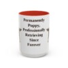 15oz-flat-coated-retriever-mug-humor-red 15oz Funny Flat-Coated Retriever Mug, Red, front view