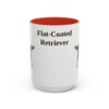 15oz Flat-Coated Retriever Mug, Red, front view