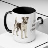 15oz Fox Terrier (Smooth) Mug, Black, lifestyle photo