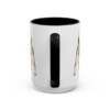 15oz Funny Fox Terrier (Smooth) Mug, Black, back view