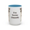 15oz Fox Terrier (Smooth) Mug, Light Blue, front view