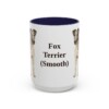 15oz Fox Terrier (Smooth) Mug, Navy, front view