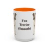 15oz Fox Terrier (Smooth) Mug, Orange, front view