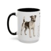 15oz Fox Terrier (Smooth) Mug, Black, left side view