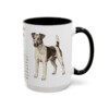 15oz Fox Terrier (Smooth) Mug, Black, right side view