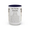 15oz Fox Terrier (Smooth) Mug, Navy, front view