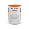 15oz Fox Terrier (Smooth) Mug, Orange, front view
