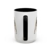 15oz Funny Fox Terrier (Wire) Mug, Black, back view