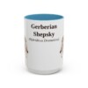 15oz Gerberian Shepsky Latin Mug, Light Blue, front view