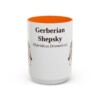 15oz Gerberian Shepsky Latin Mug, Orange, front view