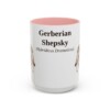 15oz Gerberian Shepsky Latin Mug, Pink, front view