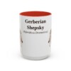 15oz Gerberian Shepsky Latin Mug, Red, front view