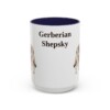 15oz Gerberian Shepsky Mug, Navy, front view