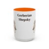 15oz Gerberian Shepsky Mug, Orange, front view