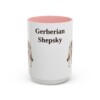 15oz Gerberian Shepsky Mug, Pink, front view