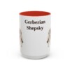 15oz Gerberian Shepsky Mug, Red, front view