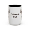 15oz Chiweenie Dog Dad Mug, Vintage Sketch Coffee Mug, Dog Dad Gift