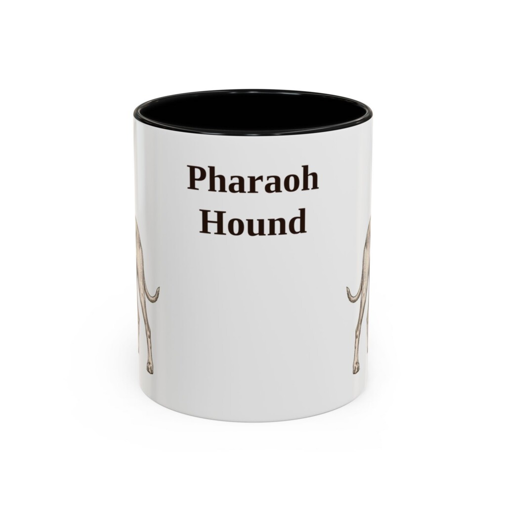 11oz Pharaoh Hound Mug, Vintage Dog Portrait Coffee Mug, Dog Lover Gift