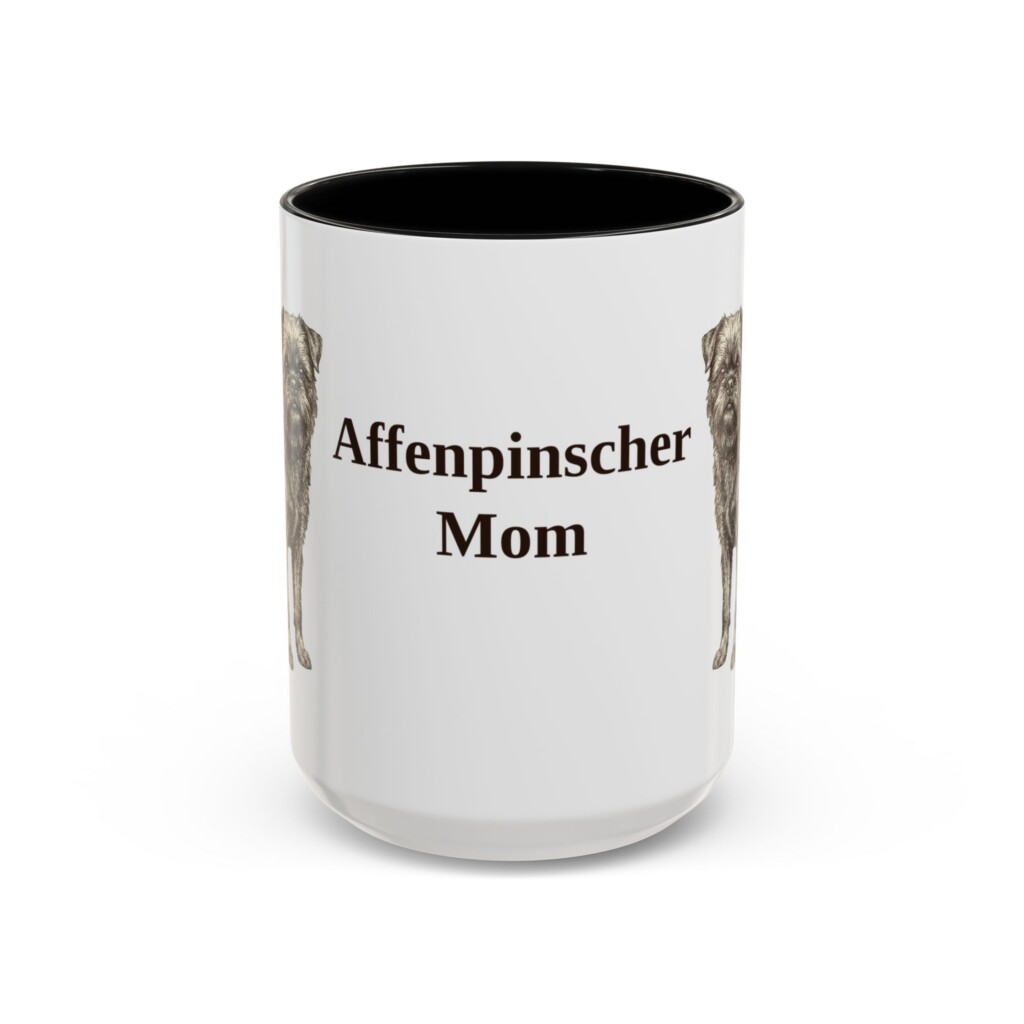 16107310551288668755_2048.jpeg 15oz Affenpinscher Dog Mom Mug, Vintage Sketch Coffee Mug, Dog Mom Gift
