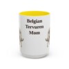 15oz Belgian Tervuren Dog Mom Mug, Vintage Sketch Coffee Mug, Dog Mom Gift