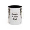 11oz Border Collie Dog Dad Mug, Vintage Sketch Coffee Mug, Dog Dad Gift