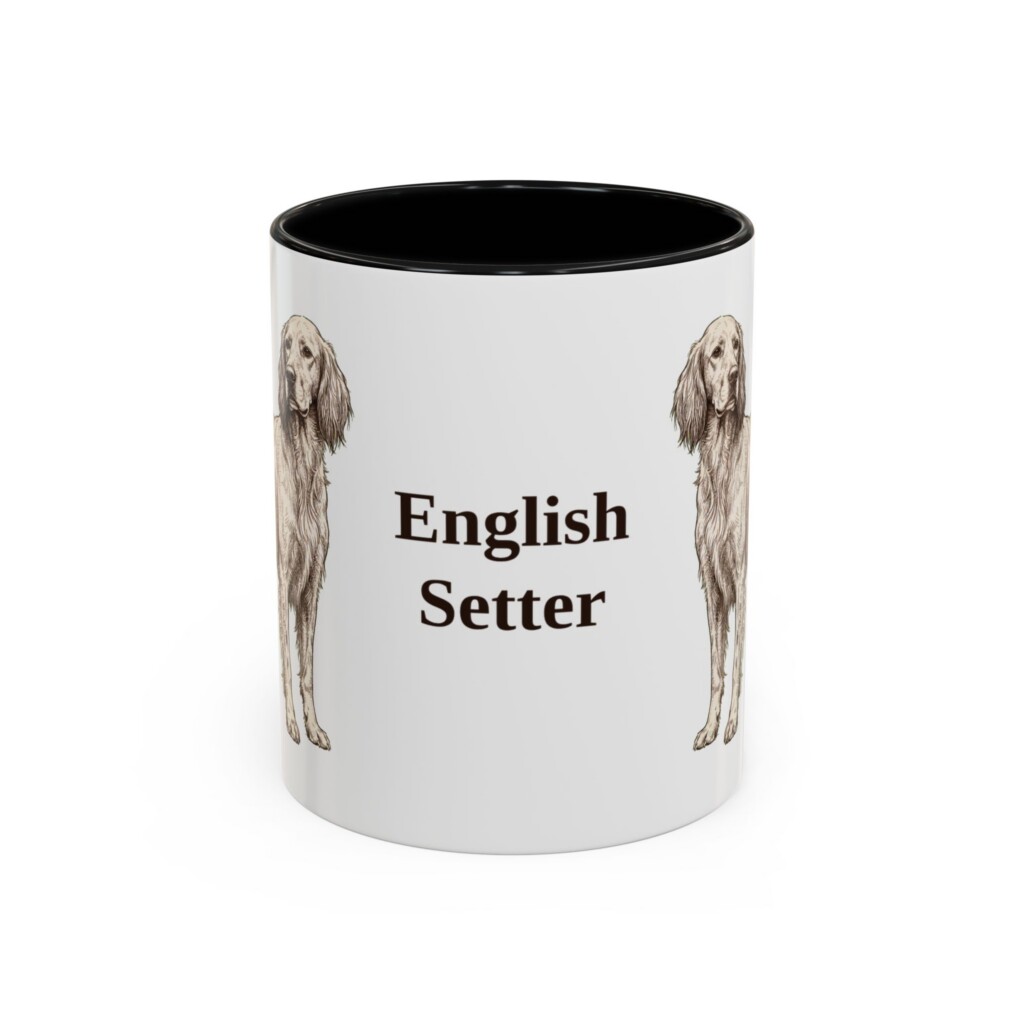 11oz English Setter Mug, Vintage Dog Portrait Coffee Mug, Dog Lover Gift