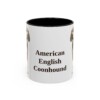 11oz American English Coonhound Mug, Vintage Dog Portrait Coffee Mug, Dog Lover Gift