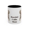 11oz Bearded Collie Dog Mom Mug, Vintage Sketch Coffee Mug, Dog Mom Gift
