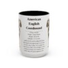 15oz American English Coonhound Mug, Illustrated Dog Breed Facts Coffee Mug, Vintage Dog Keepsake Gift