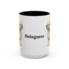 15oz Bolognese Mug, Vintage Dog Portrait Coffee Mug, Dog Lover Gift