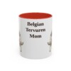 11oz Belgian Tervuren Dog Mom Mug, Vintage Sketch Coffee Mug, Dog Mom Gift