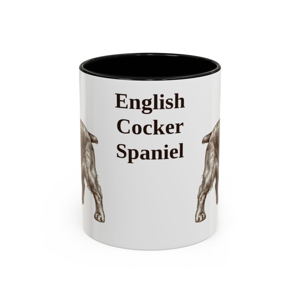 11oz English Cocker Spaniel Mug, Vintage Dog Portrait Coffee Mug, Dog Lover Gift