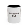 11oz Aussiedoodle Dog Dad Mug, Vintage Sketch Coffee Mug, Dog Dad Gift
