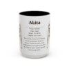 16562168302368957231_2048.jpeg 15oz Akita Mug, Illustrated Dog Breed Facts Coffee Mug, Vintage Dog Keepsake Gift