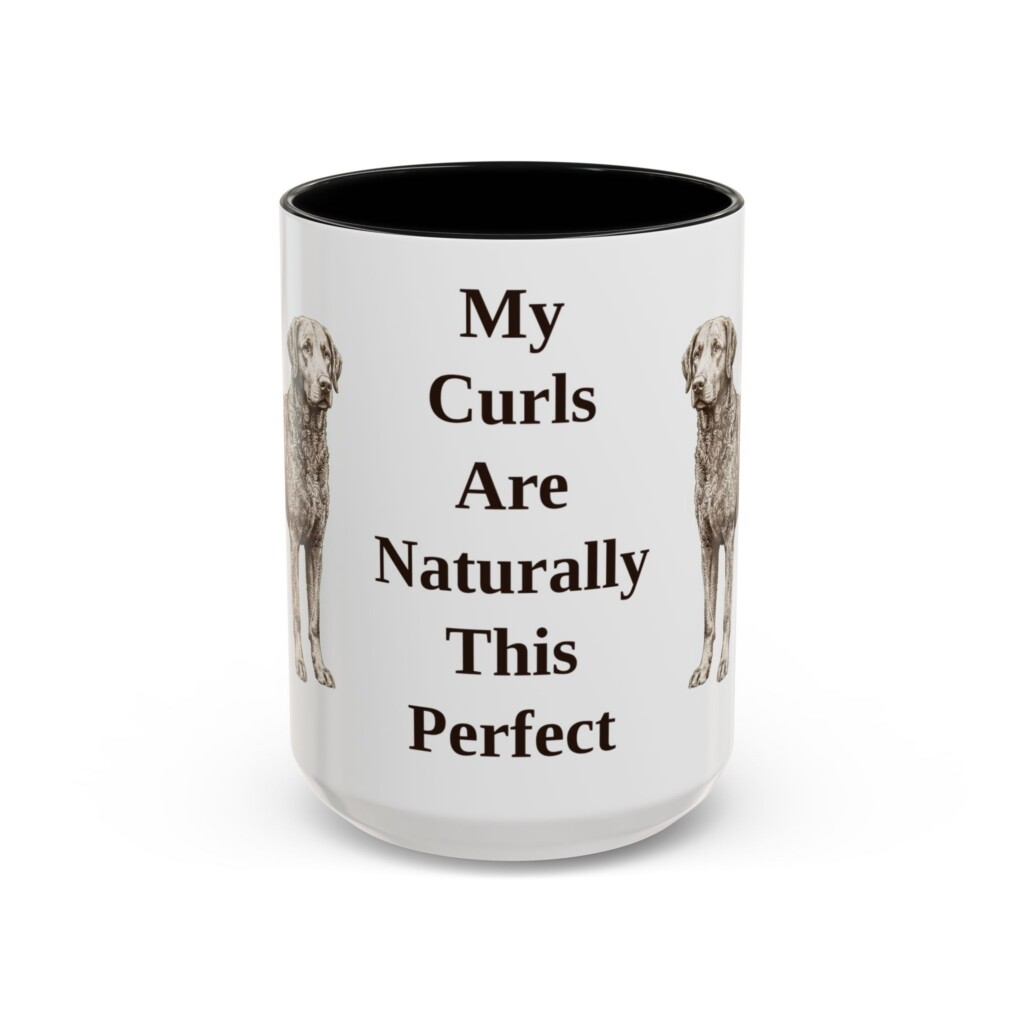 16690171829643673019_2048.jpeg 15oz Funny Curly-Coated Retriever Mug, Vintage Dog Coffee Mug, Dog Lover Gift