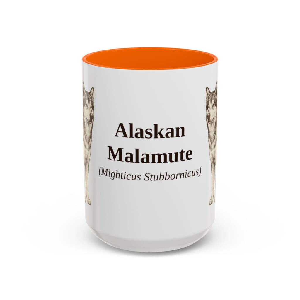 16983584524489211692_2048.jpeg 15oz Alaskan Malamute Latin Mug, Vintage Dog Coffee Mug, Dog Lover Gift