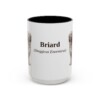 15oz Briard Latin Mug, Vintage Dog Coffee Mug, Dog Lover Gift