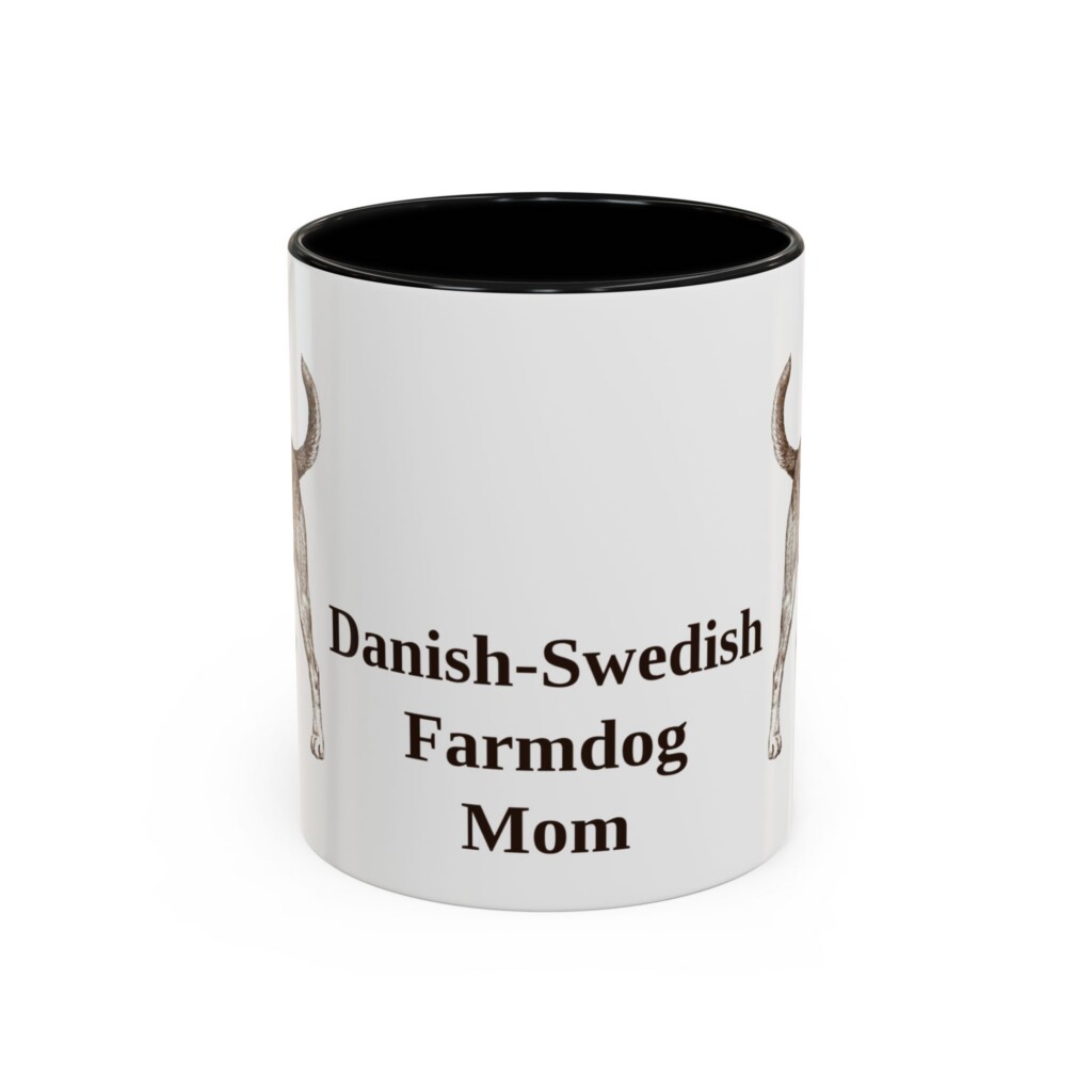11oz Danish-Swedish Farmdog Dog Mom Mug, Vintage Sketch Coffee Mug, Dog Mom Gift