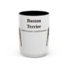 17051822661266357753_2048.jpeg 15oz Boston Terrier Latin Mug, Vintage Dog Coffee Mug, Dog Lover Gift