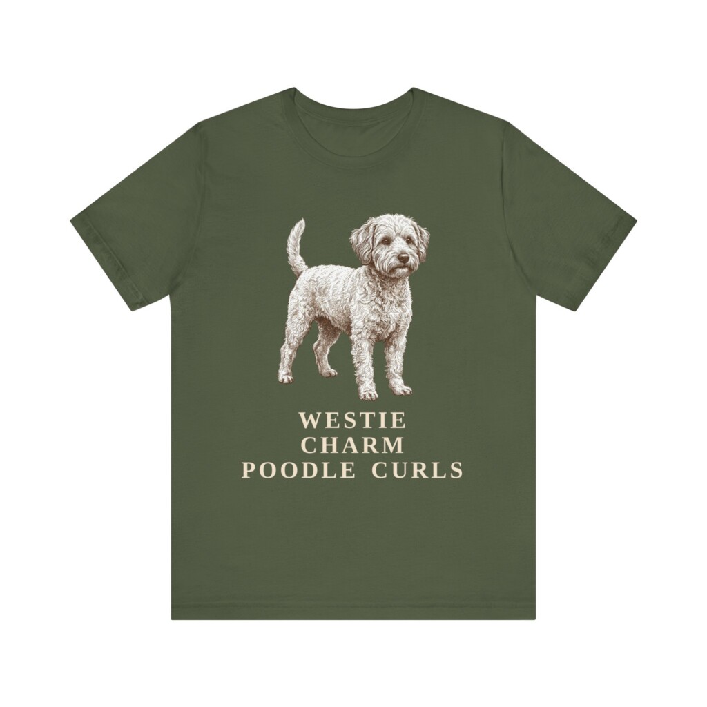 Westiepoo Humor Shirt, Vintage Dog Sketch Tee, Dog Humor Gift