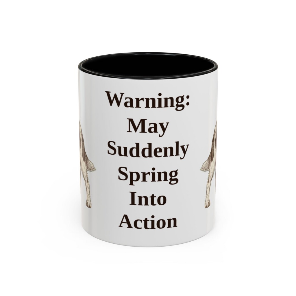 11oz Funny English Springer Spaniel Mug, Vintage Dog Coffee Mug, Dog Lover Gift