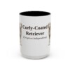 15oz Curly-Coated Retriever Latin Mug, Vintage Dog Coffee Mug, Dog Lover Gift