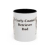 11oz Curly-Coated Retriever Dog Dad Mug, Vintage Sketch Coffee Mug, Dog Dad Gift
